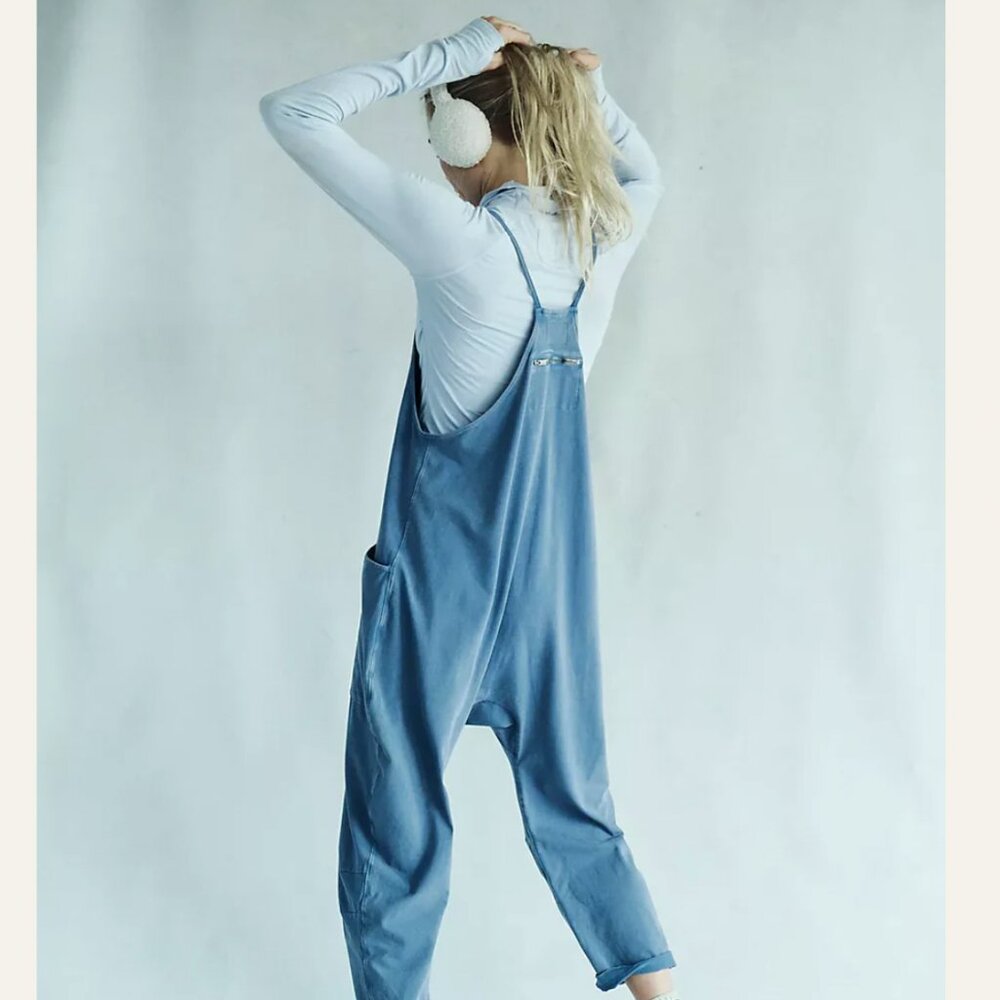 Free People Hot Shot Onesie Skyline Blue 💙 Factory Sealed - XS - Picture 9 of 11